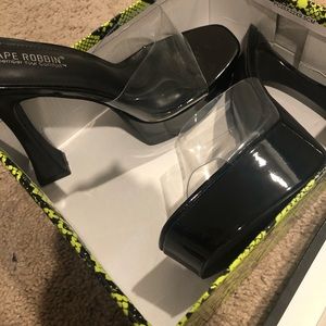 Cape Robbin Black Yeti Heels- Women